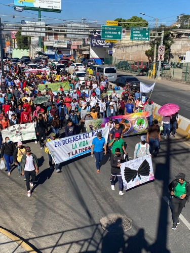 Campesino movements march in memory of Omar Tome, President of the Laureles cooperative
