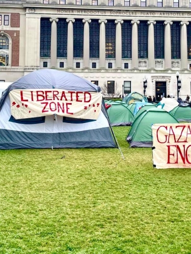 Protest at Columbia