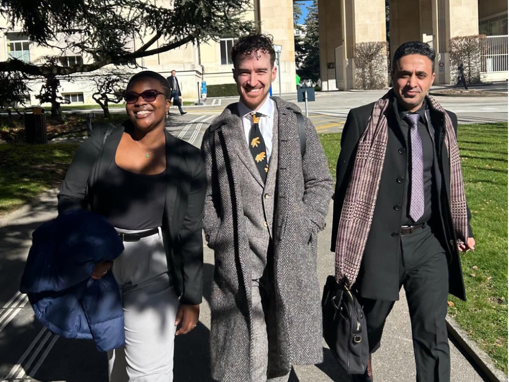 Columbia Law School Students and a Sana'a Center Colleague After Successful UN Advocacy Meetings